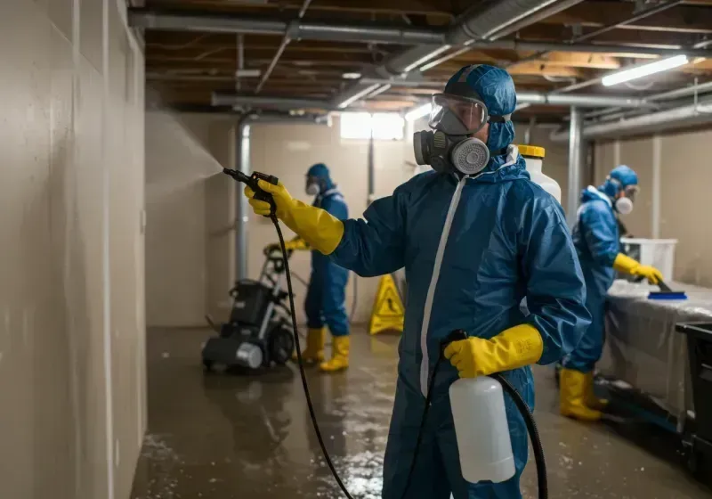 Basement Sanitization and Antimicrobial Treatment process in Comanche, TX